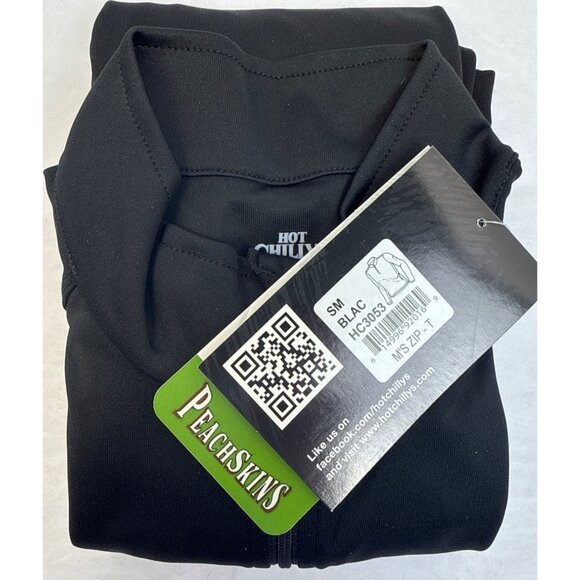 Hot Chillys Mens Peachskins Solid Zip-T Lightweight Relaxed Fit Base Layer - Picture 8 of 8